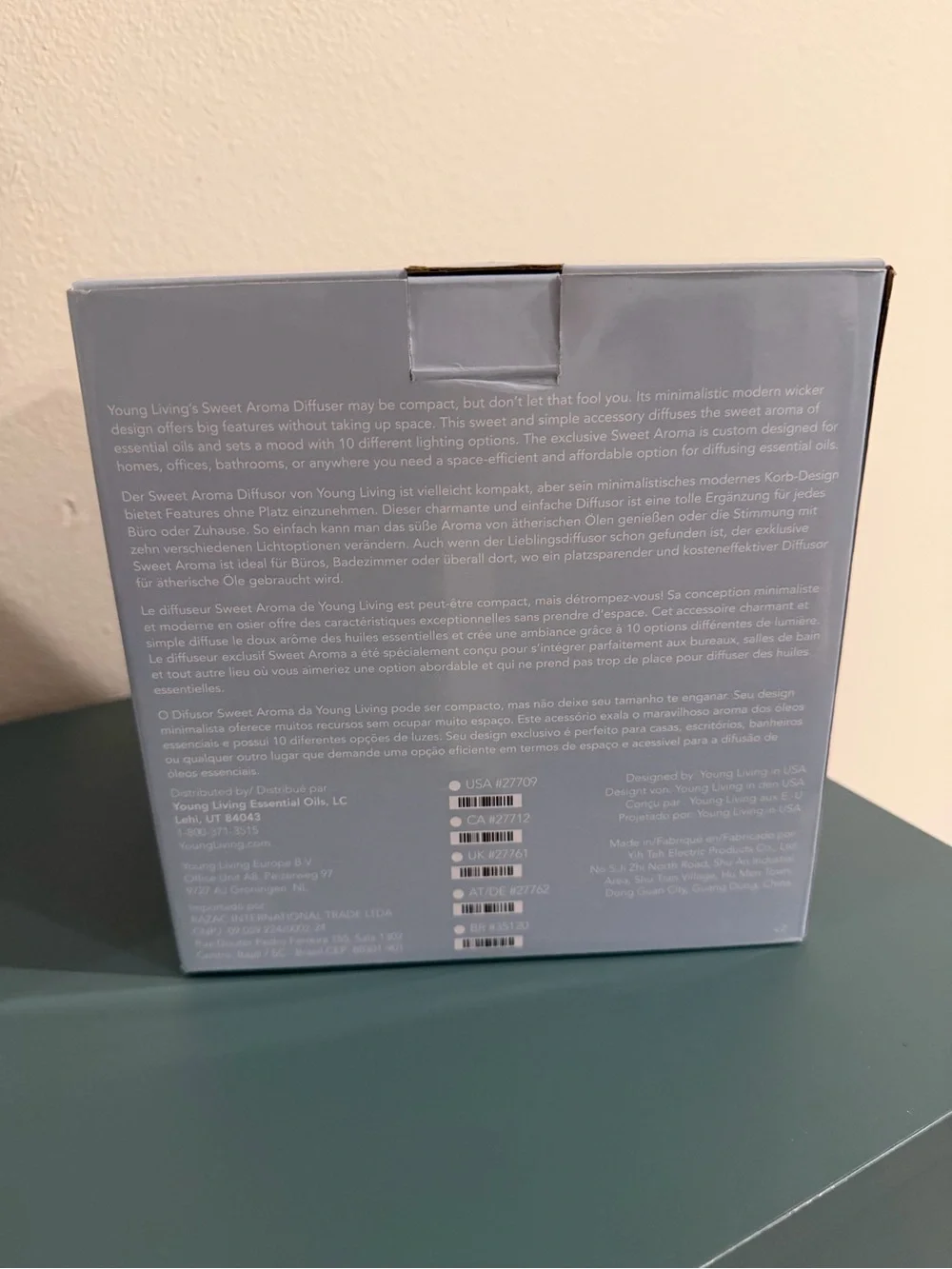 Young Living Sweet Aroma Diffuser Box